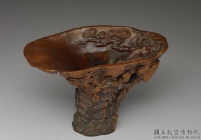 图片[2]-Rhinoceros Horn Cup with Eight Daities Design and Wen Shu’s Mark, 17th century, late Ming to early Qing dynasty-China Archive